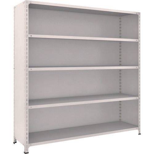 TRUSCO スチールラック 軽量棚背板・側板付 W1800XD450X1800 5段 ネオグレー