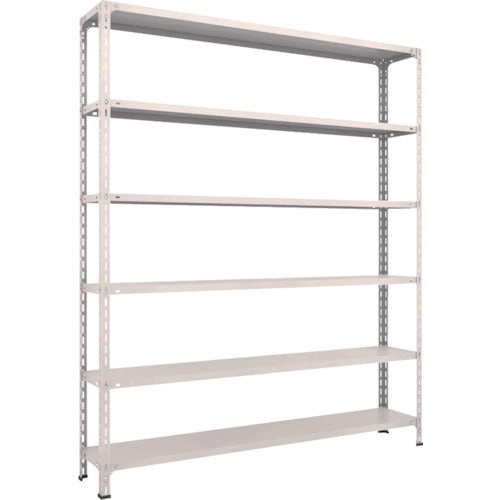 TRUSCO スチールラック 軽量棚開放型 W1800XD300XH2100 6段 ネオグレー