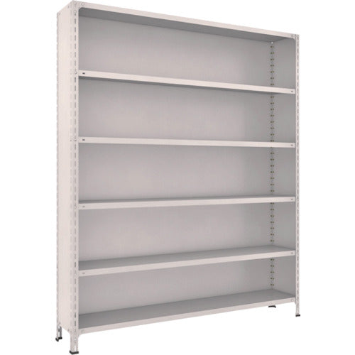 TRUSCO スチールラック 軽量棚背板・側板付 W1800XD300X2100 6段 ネオグレー