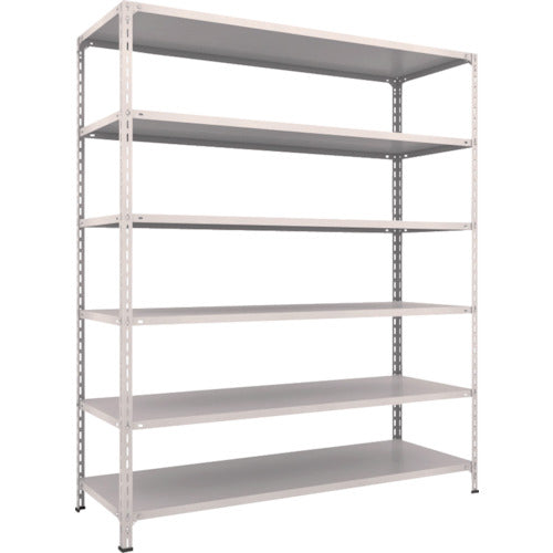 TRUSCO スチールラック 軽量棚開放型 W1800XD600XH2100 6段 ネオグレー