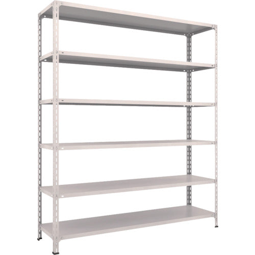 TRUSCO スチールラック 軽量棚開放型 W1800XD450XH2100 6段 ネオグレー