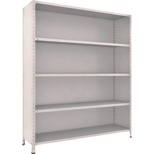 TRUSCO スチールラック 軽量棚背板・側板付 W1800XD450X2100 5段 ネオグレー