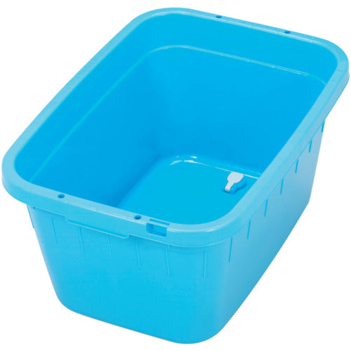 TONBO 角型タライジャンボ 水抜栓付 ブルー 60L