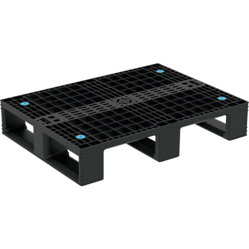 サンコー リサイクルプラスチックパレット 804959 D4-608 ブラック
