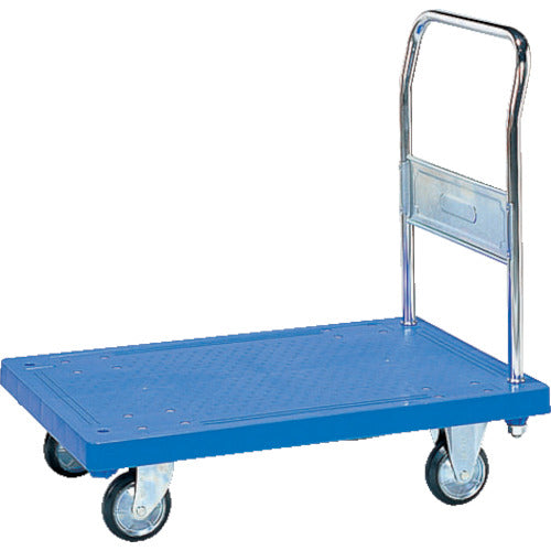 サンコー 樹脂製運搬車 805408 ハンドカーSM(固定ハンドルタイプ)ブルー