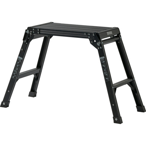 TENMA アルミ作業台2段 ブラック