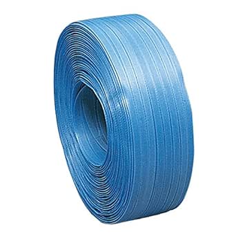 PPバンド CSH 金具シール・PPストッパー兼用(手巻き用)リサイクル材100%使用 青 5巻セット