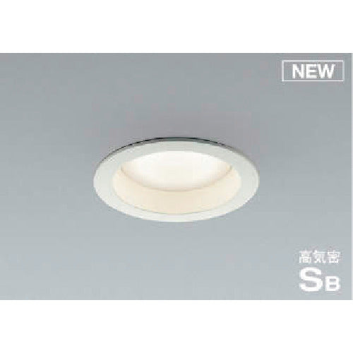コイズミ 住宅・店舗用照明 非調光 温白色 屋内用GXランプ型LED付き SBダウンライト 60W相当