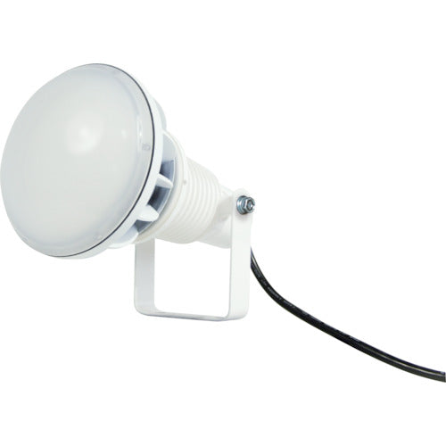 NICHIDO エコビックLED投光器50W 常設型 昼白色 電線1.5m 本体白