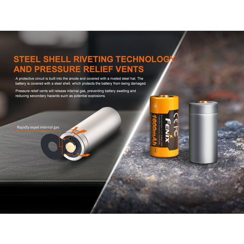 FENIX リチウムイオン専用充電電池 ARB−L18−1600