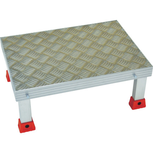 TRUSCO 連結式アルミステップ 500X350XH150