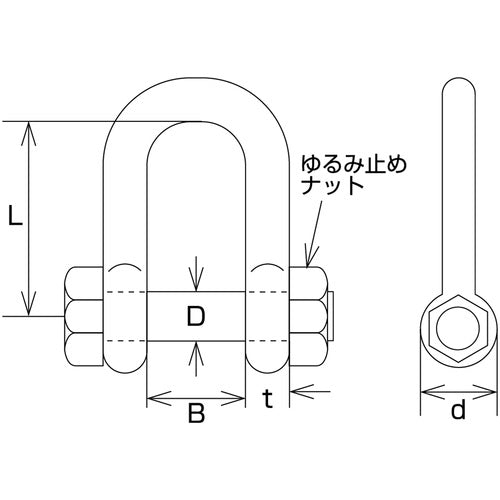 水本 ステンレス SBUシャックル SUS316