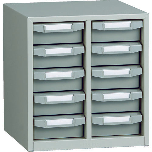 TRUSCO パーツケース バンラックケースB型 2列5段 ネオグレー