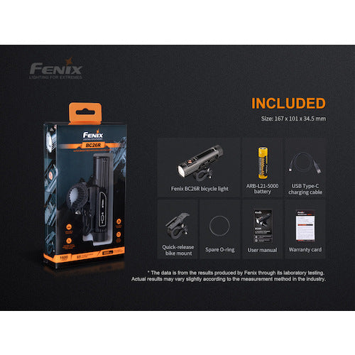 FENIX 充電式LEDバイクライト BC26R