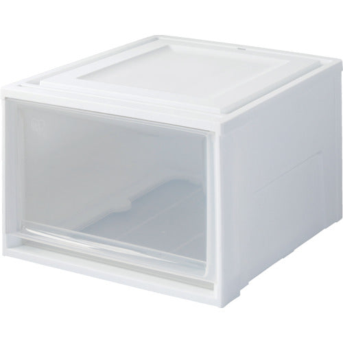 IRIS 227728 チェスト 390×500×297 ホワイト/クリア