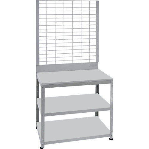 TRUSCO スーパーラックデスク型メッシュパネル式 アジャスター付