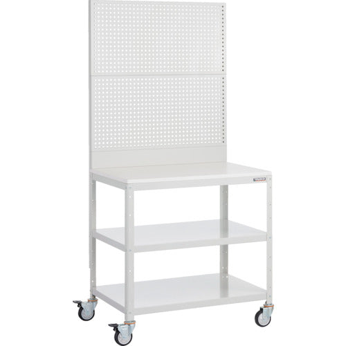 TRUSCO スーパーラックデスク型Pパネル付 ウレタン車輪付