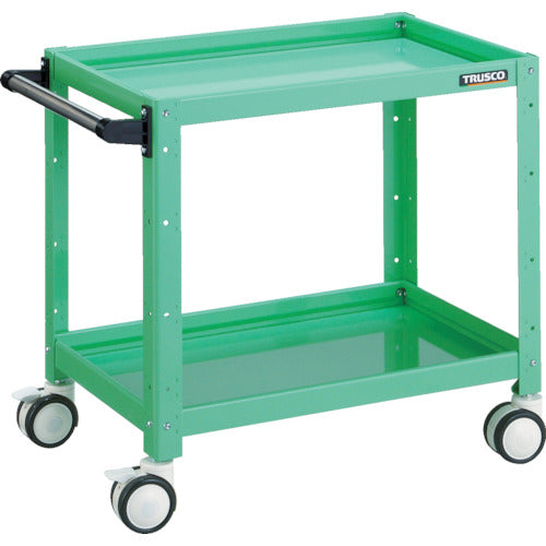 TRUSCO ツールワゴン バーディワゴン 600×400×H600 ウレタン双輪 ヤンググリーン
