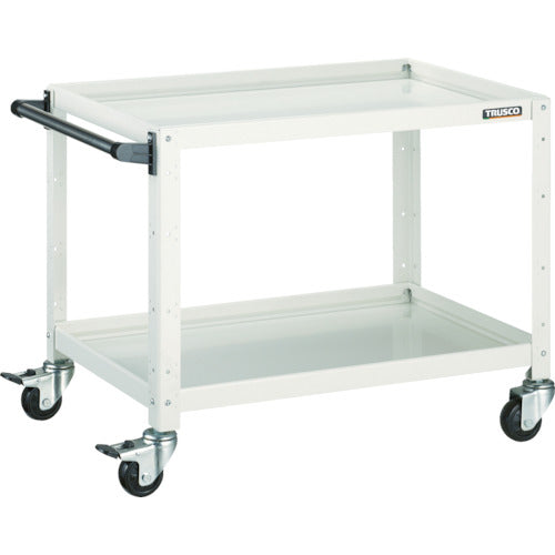TRUSCO ツールワゴン バーディワゴン 750X500XH600 2段 ホワイト