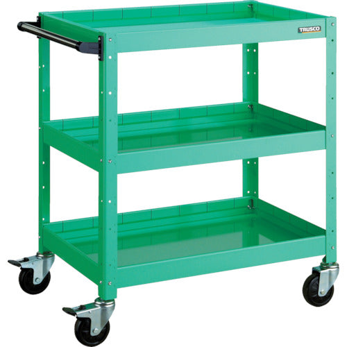 TRUSCO ツールワゴン バーディワゴン 600X400XH880 深3段 ヤンググリーン