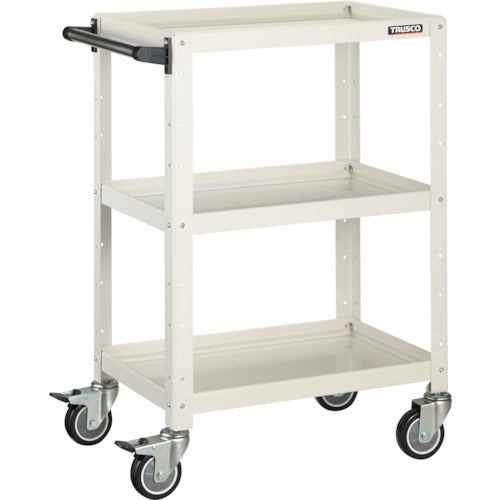 TRUSCO ツールワゴン バーディワゴン 600X400XH880 ウレタン車輪 ホワイト