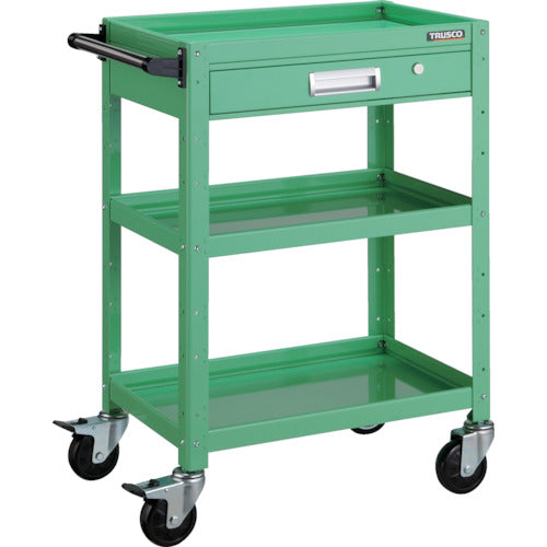 TRUSCO ツールワゴン バーディワゴン 600X400 引出付 ヤンググリーン