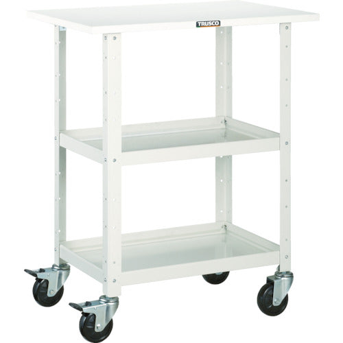 TRUSCO ツールワゴン バーディワゴン 750X500 天板付 ホワイト
