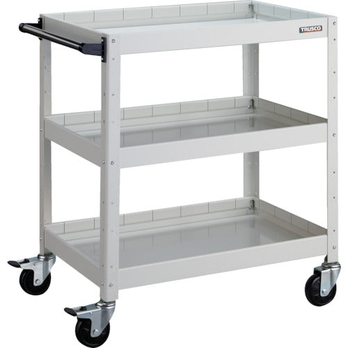 TRUSCO ツールワゴン バーディワゴン 750X500XH880 深3段 ホワイト