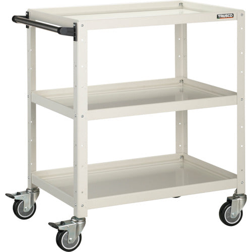 TRUSCO ツールワゴン バーディワゴン 750X500XH880 ウレタン車輪 ホワイト
