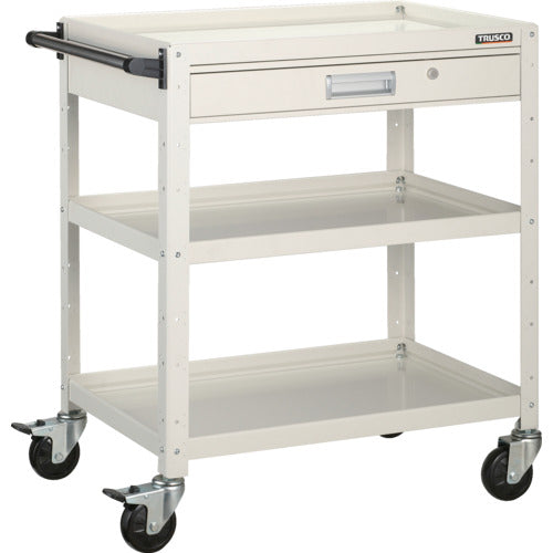 TRUSCO ツールワゴン バーディワゴン 750X500 引出付 ホワイト