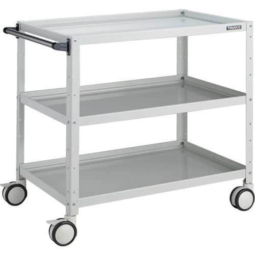 TRUSCO ツールワゴン バーディワゴン 900X600XH880 ウレタン双輪 ホワイト