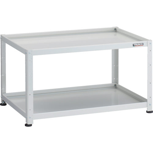 TRUSCO 小型ボルト式棚 バーディワゴンラック型 900X600 2段 ホワイト