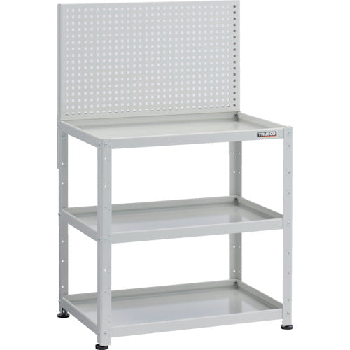 TRUSCO 小型ボルト式棚 バーディワゴンラック型 上部パンチングパネル 750×500×1330