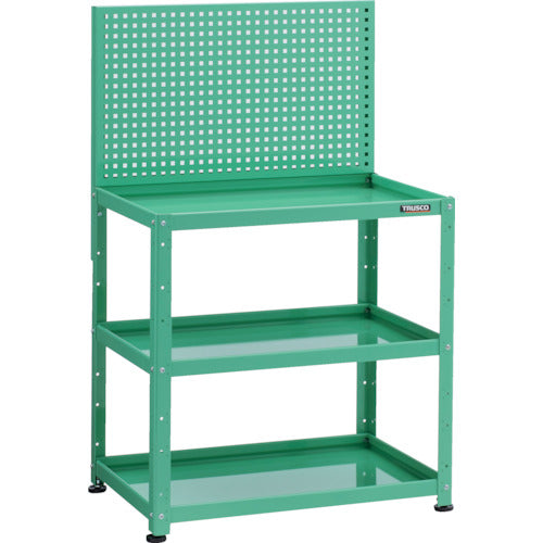 TRUSCO 小型ボルト式棚 バーディワゴンラック型 上部パンチングパネル 750×500×1330
