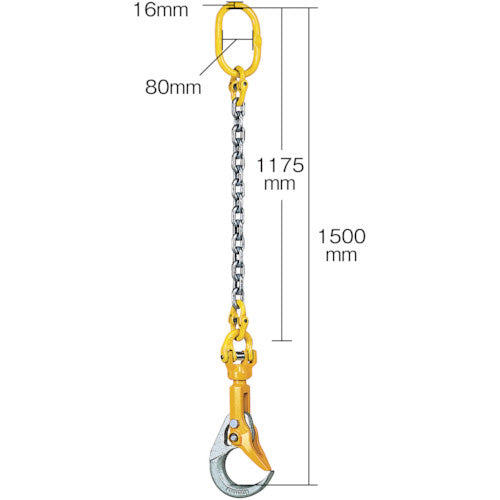象印 バールセッタ(敷鉄板つり具)チェーンスリング付き