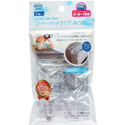 CAR−BOY コーナーパットみつあし4P クリア