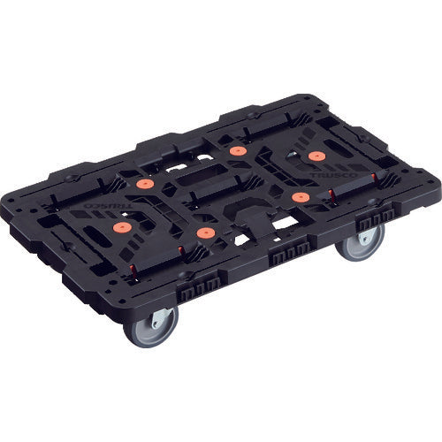 TRUSCO 連結式樹脂製平台車 ビートル 700X450 自在3輪
