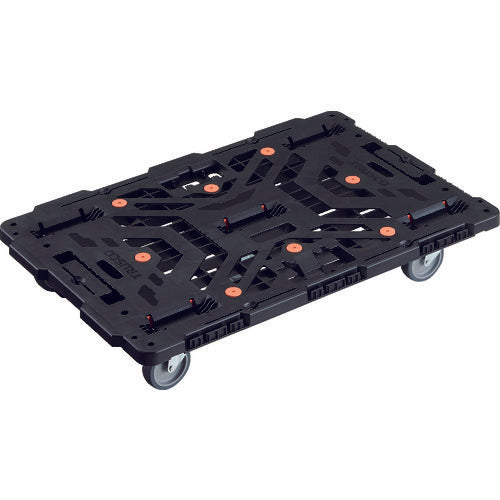 TRUSCO 連結式樹脂製平台車 ビートル 900X600 自在5輪