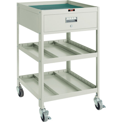 TRUSCO アングル式ツールワゴン BUWF型ワゴン 500X530XH900 3段 1段引出付