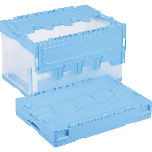 RISU 折りたたみコンテナー 607580 CF-S51NR青/透明