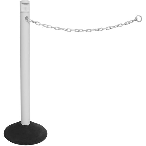 CAR−BOY チェーンスタンド カラープラポール 2.5Mチェーン入りポールセット ホワイト