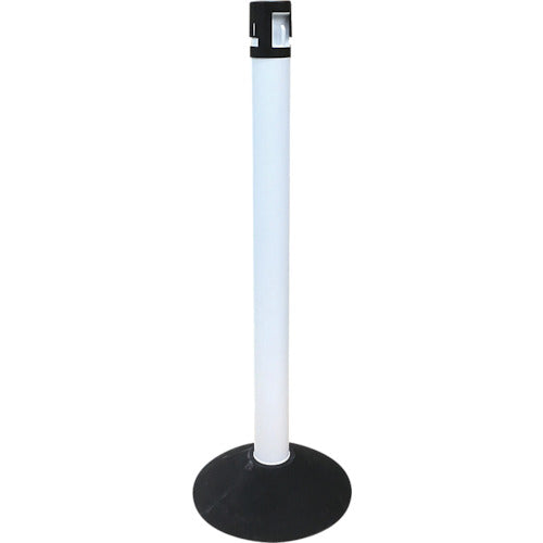 CAR−BOY カラープラポールセット キャップブラック ピラーホワイトゴムベース