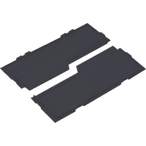 TRUSCO 導電性オリコンCR-S50/40/30EA兼用両開きフタ 黒