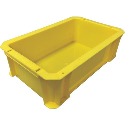 DIC DA型コンテナ ボックス型 外寸:W326×D204×H100 黄