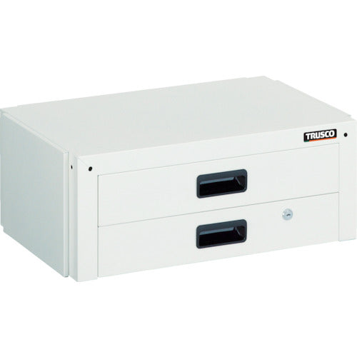 TRUSCO ツールワゴン ドルフィン用引出 2段 600X400 ホワイト
