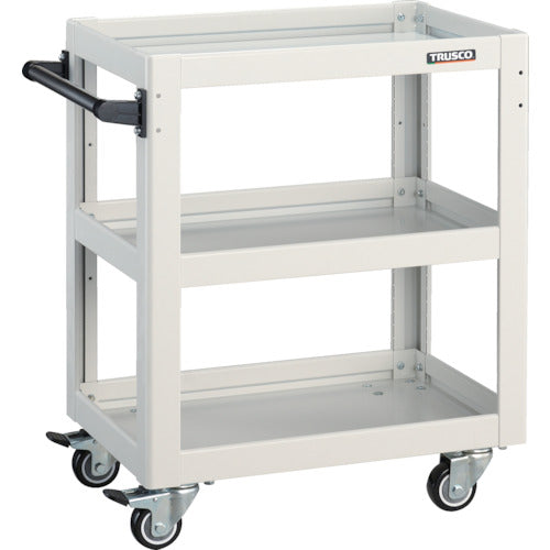 TRUSCO ツールワゴン ドルフィン 600×400 4輪自在 ウレタン車輪 ホワイト