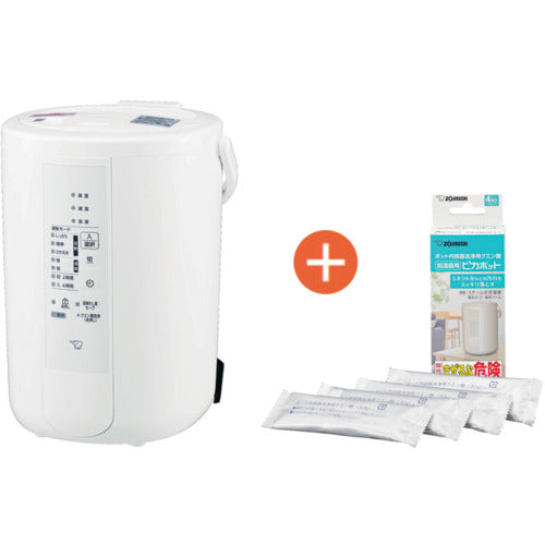 ZOJIRUSHI 【期間限定キャンペーン】 スチーム式加湿器 ベーシックタイプ ホワイト+加湿器洗浄用クエン酸セット