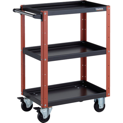 TRUSCO ツールワゴン イーグルワゴン 600X400XH880 ブラック/オレンジ