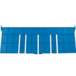 DIC F型コンテナF-12用長手用仕切板 外寸:365×136 青