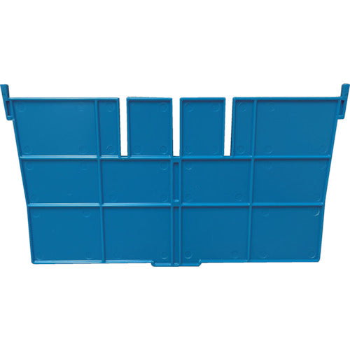 DIC F型コンテナF-12用短手用仕切板 外寸:243×136 青